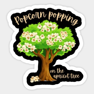 Mormon Popcorn Popping Cute Tree Sticker